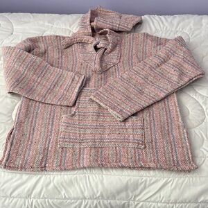 Chic Striped Pink and Gray Women's Utility Jacket